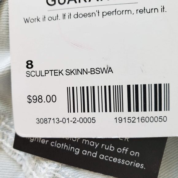 ATHLETA Sculptek Skinny Crop Jean Glacier Wash NWT - Picture 13 of 14